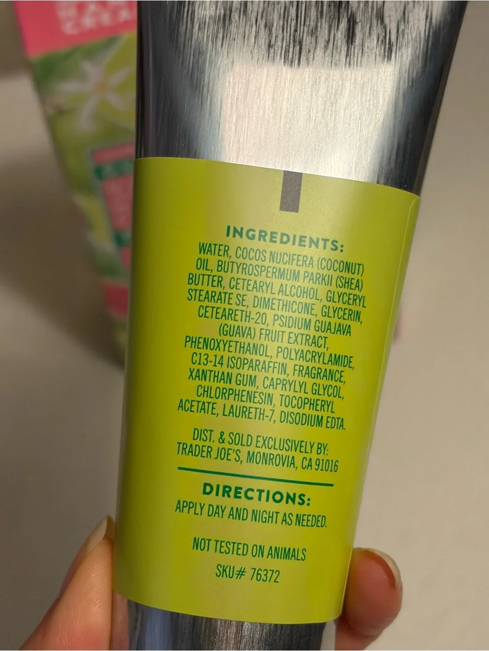2 Pack Trader Joe’s Guava Ultra Moisturizing Hand Cream 3 oz/85g Vitamin E NEW